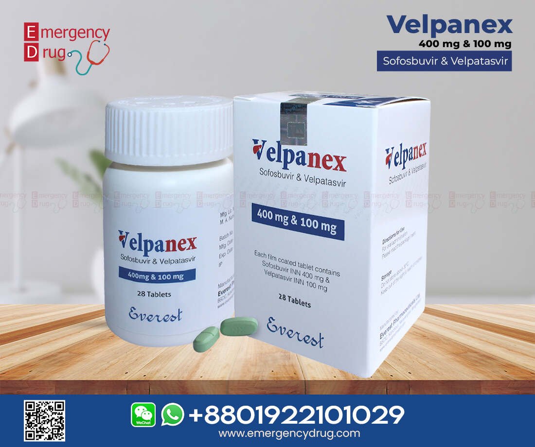 Velpanex Sofosbuvir Velpatasvir 400 MG 100 MG 28 Tablets