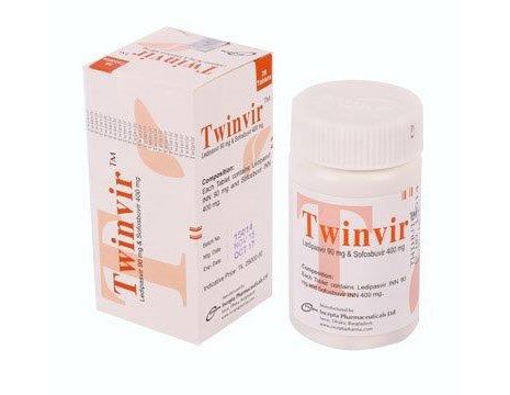 ledipasvir and sofosbuvir twinvir tablet