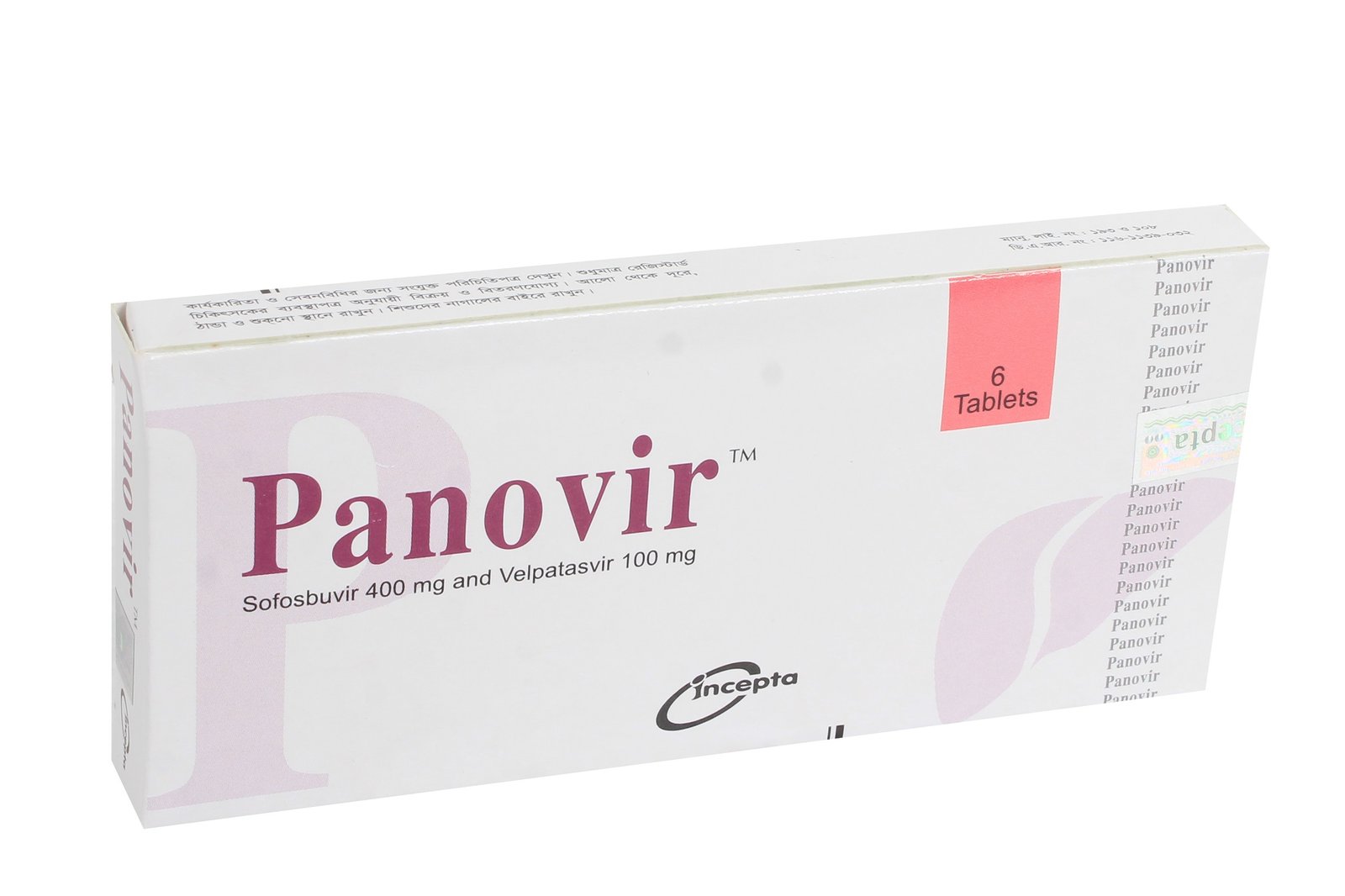 Panovir Sofosbuvir Velpatasvir 400 mg 100 mg
