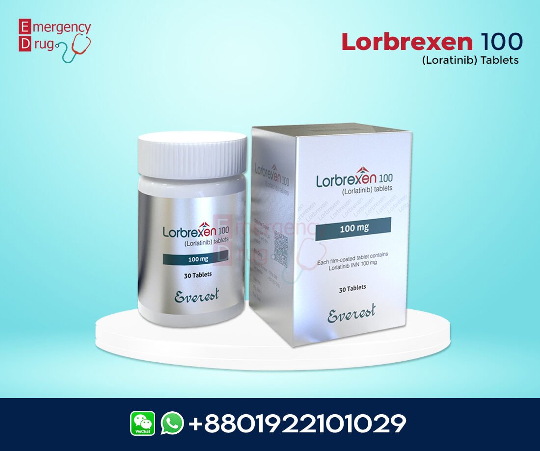 Lorbrexen 100 mg (Lorlatinib) is used to treat metastatic non-small cell lung cancer