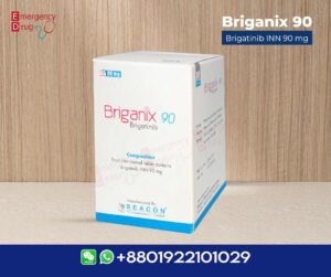 Brigatinib 90 mg (Briganix) is indicated for anaplastic lymphoma kinase treatment
