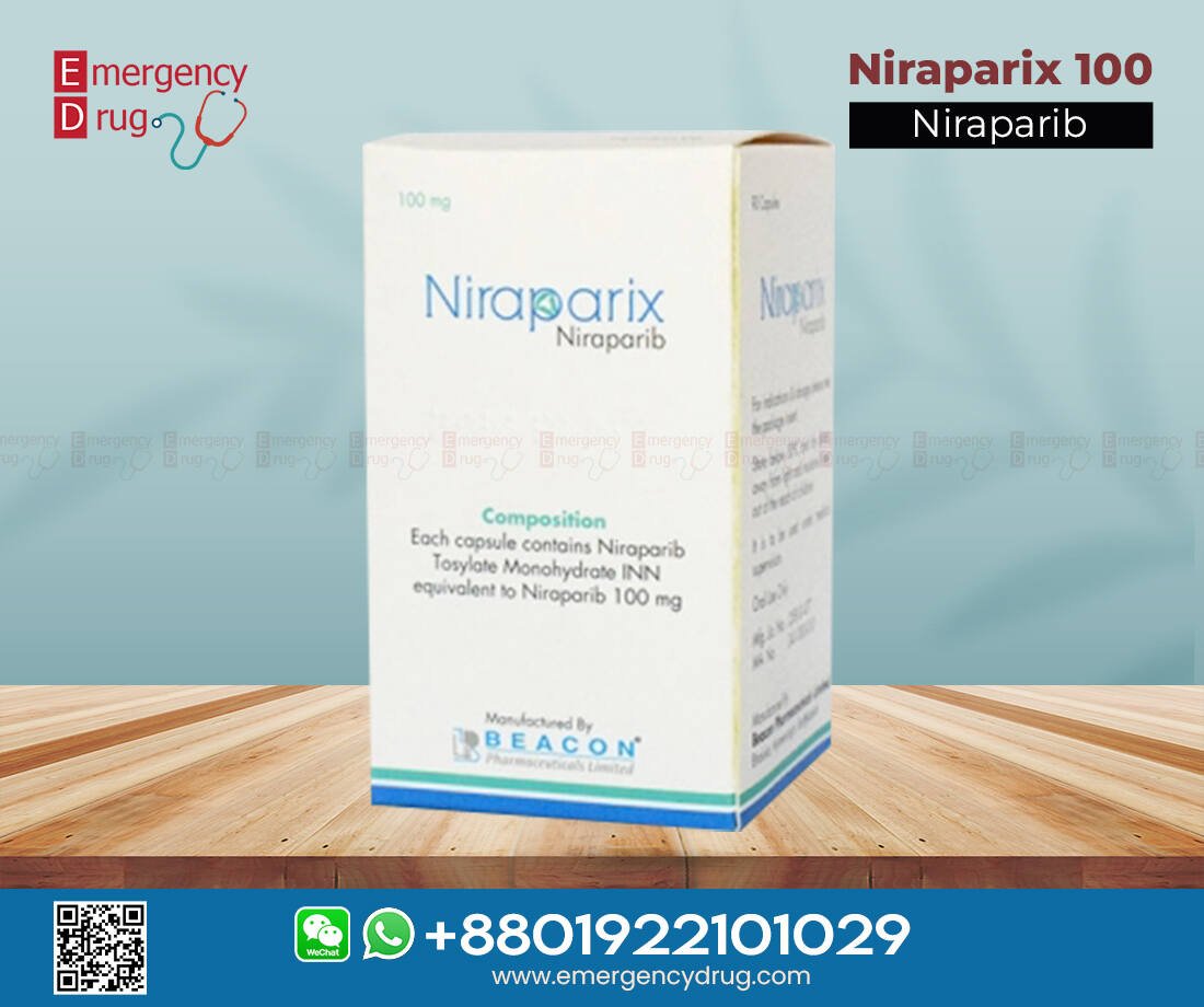 Niraparib 100 mg (Niraparix) indicate for recurrent epithelial ovarian treatmeant