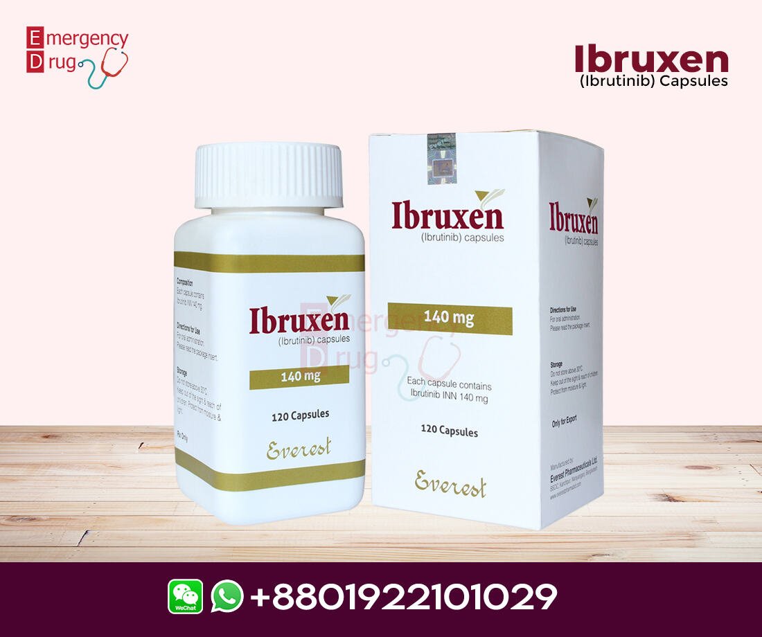 Ibrutinib 140 mg (Ibruxen) is used to treat certain types of blood cancer