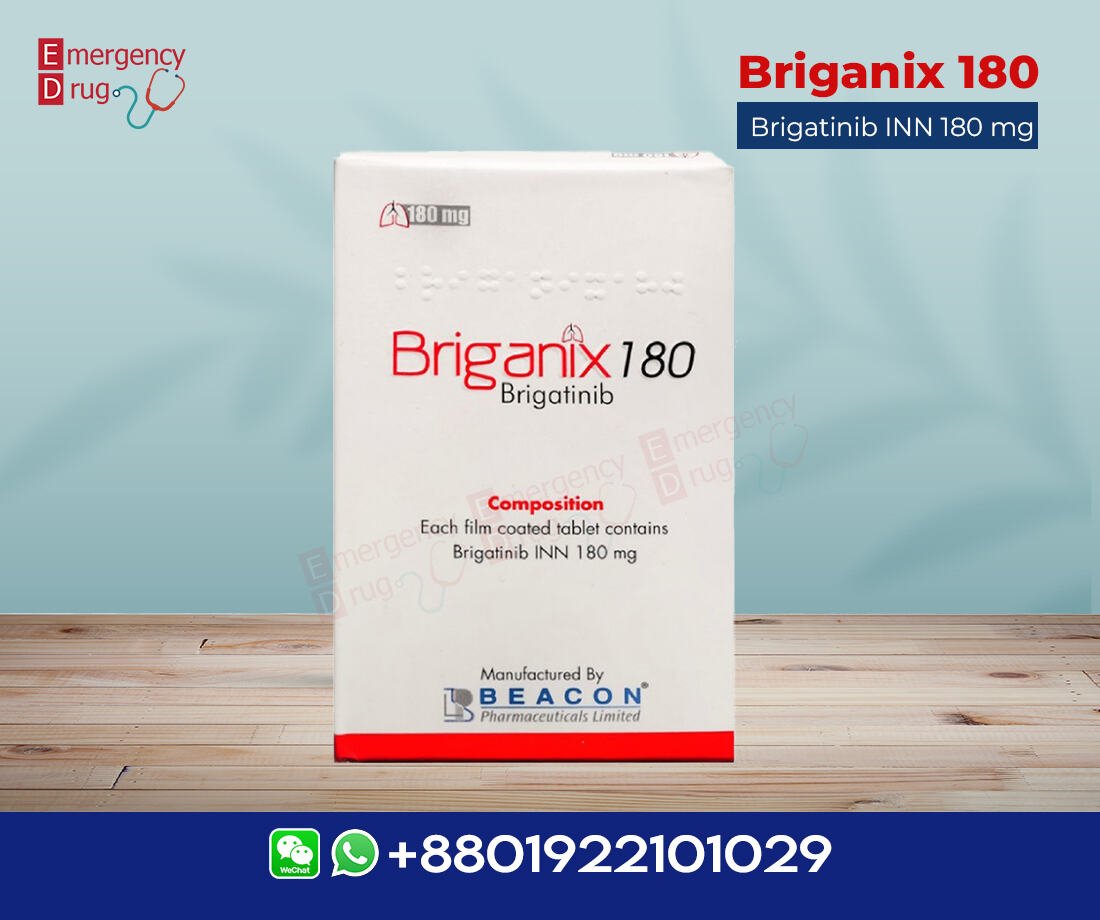 Brigatinib 180 mg (Briganix) is used for advanced lung cancer