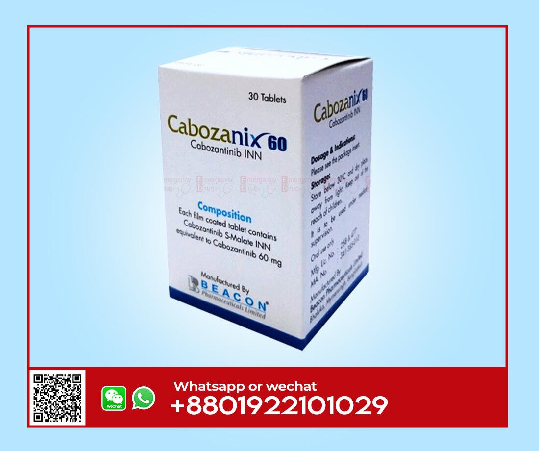 Cabozantinib 60 mg (Cabozanix) is used for thyroid cancer and kidney cancer