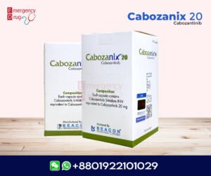 Cabozantinib 20 mg (Cabozanix) is used to medullary thyroid cancer