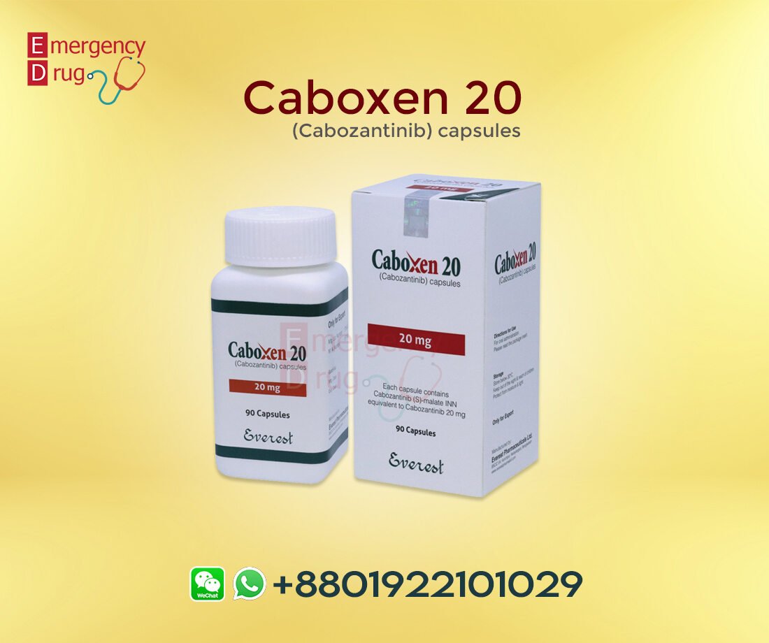 Caboxen 20 mg (Cabozantinib) treat metastatic medullary thyroid cancer