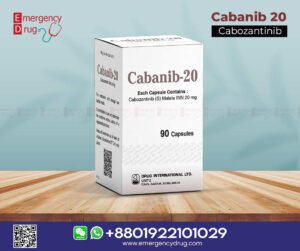 Cabanib 20 mg (Cabozantinib) is used in the treatment of Advanced kidney cancer