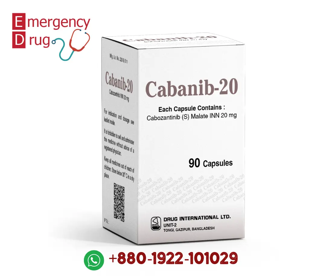 Cabanib (Cabozantinib) 20 Mg - 90 Capsules
