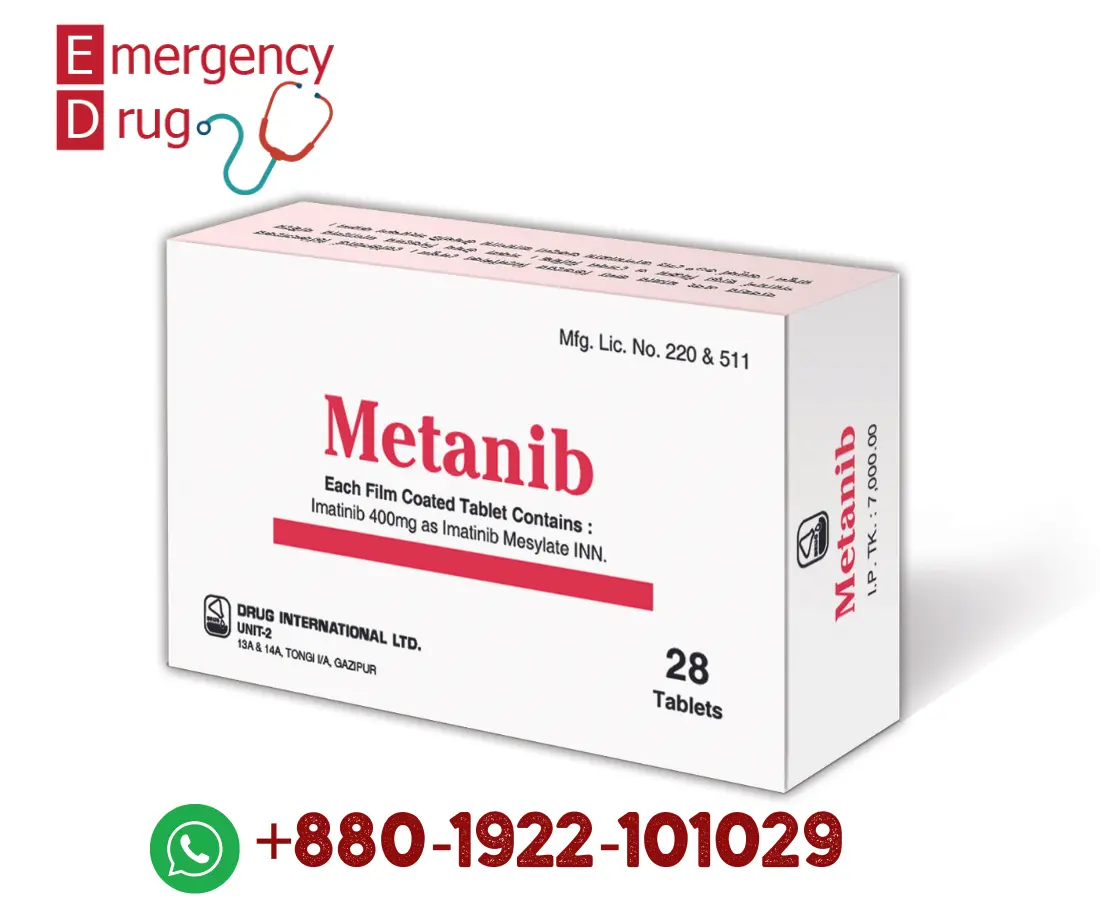 Metanib 400 Mg (Imatinib) - 28 Tablets