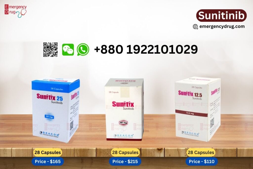 Sunitinib Price & Cost and Brand names which will help you to buy your perfect medicine.
