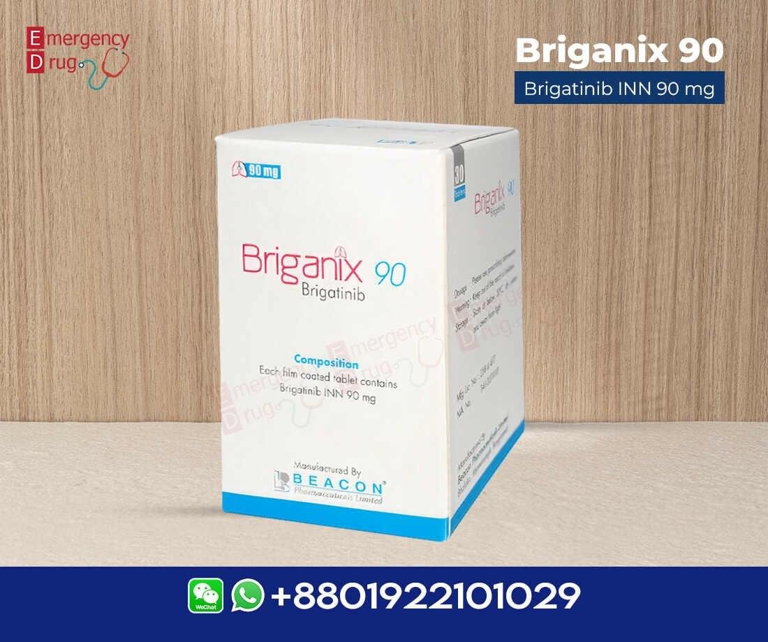 Briganix (Brigatinib) 90 MG - 30 TABLETS 1 Brigatinib 90 mg (Briganix) is indicated for anaplastic lymphoma kinase treatment