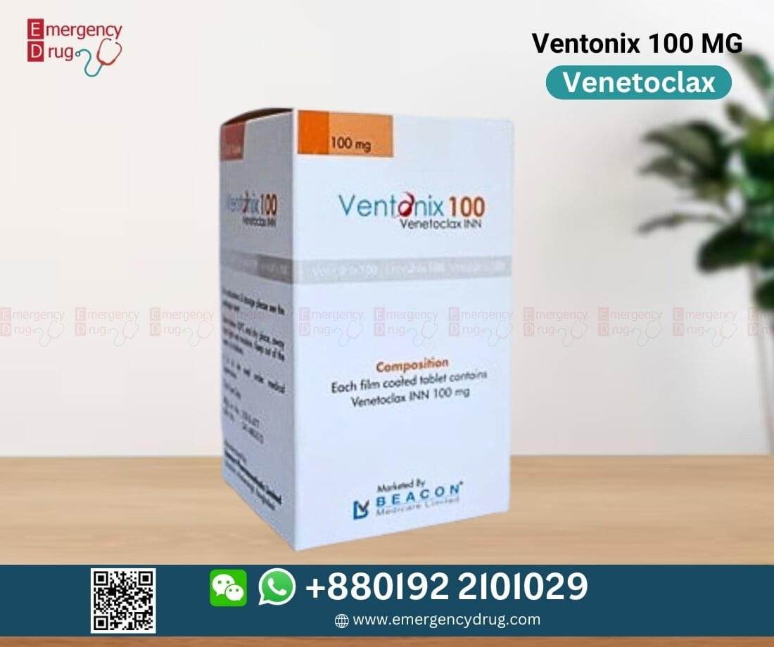 Ventonix (Venetoclax) 100 MG - 120 Tablets 1 Ventonix monotherapy is indicated for the treatment of chronic lymphocytic leukemia